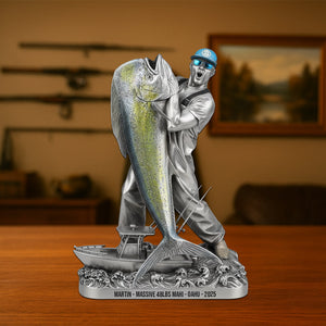 Fishing Trophy Moment Plaque, Personalized Gifts For Fishing Lovers 05qhtn290825