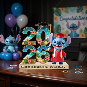 Lovely Alien Celebrate Graduation Acrylic Plaque - Personalized Gifts For Graduates 02nadt220426