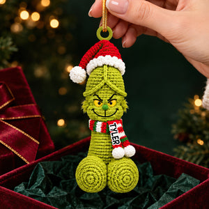 Cheeky Christmas Couple Ornament - Personalized Gifts For Him Christmas Ornament 03TYDT101026