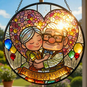 Together Forever Stained Glass - Personalized Gifts For Couple 01totn090126