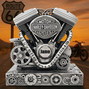 Motorbike Engine Acrylic Plaque - Personalized Gifts For Biker Fans 04QHLU030625