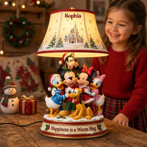 Happiness Is A Warm Hug Acrylic Light Box - Personalized Gifts For Christmas 01natn221026