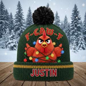 Personalized Humorous Christmas Gifts For Coworkers, Friends Bobble Beanie Hat 02natn091025