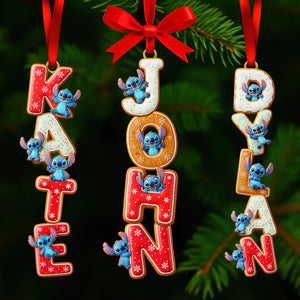 Gingerbread Custom Name Alphabet Ornament - Personalized Gift For Christmas 02NAQN251025