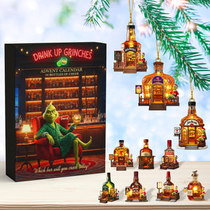Festive Alcohol Bar Advent Calendar Acrylic Blind Box, Personalized Gifts For Drinkers 03QHQN211025