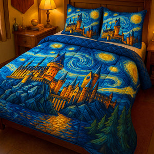 Magic Castle Quilt Bed Set Gifts For Movie Fans 05hutn180725