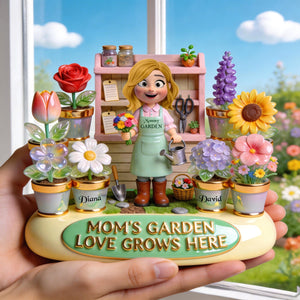 Mom’s Garden Love Acrylic Plaque - Personalized Gifts For Mom 02pgqn160326