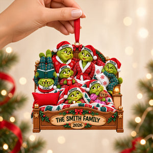 Furry Naughty Family Acrylic Ornament - Personalized Christmas Gifts For Family 01ohtn021026