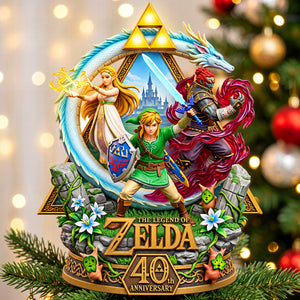40th Anniversary Acrylic Christmas Tree Topper - Personalized Gifts For Game Lovers 06NAQN160926