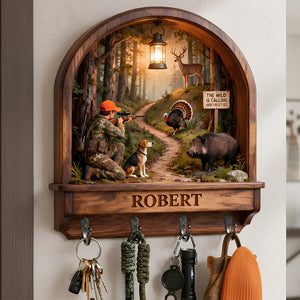 Adventure Key Hanger - Personalized Gifts For Hunting Lovers 03TODT161225