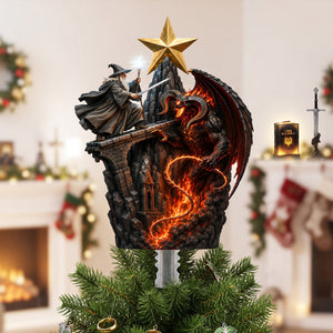 Fantasy Castle Acrylic Christmas Tree Topper - Personalized Gifts For Christmas 03nalu110826