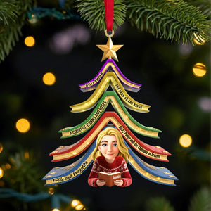 Reading Girl Personalized Gifts For Book Lovers Christmas Ornament 03ohtn271025