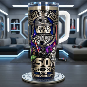 50th Anniversary Space Adventure Tumbler - Personalized Anniversary Gift 02OHTA090326