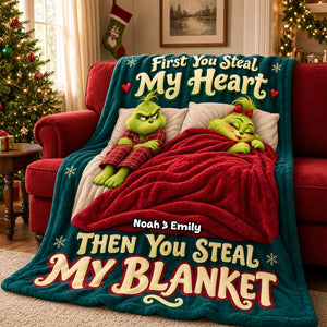 Love Stealer Couple Blanket, Personalized Christmas Gifts For Couple 03qhdh121026