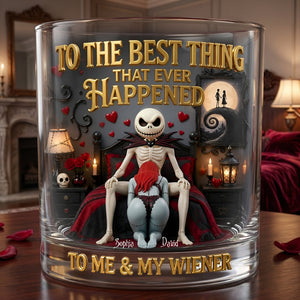 Naughty Gothic Couple Round Glass - Personalized Gifts For Couple 05tylu080626