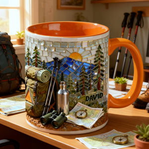 Hiking Lover Coffee Accent Mug - Personalized Gifts For Hiking Lover Coffee Mug 07KILU140126
