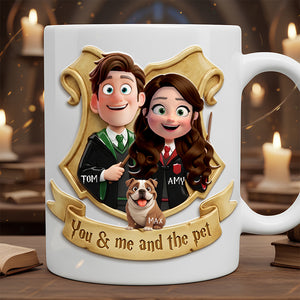 Pet Loving Couple Mug Personalized Gifts For Couple 01TODT080126