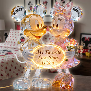 Adorable Cartoon Couple Light Box - Personalized Gift For Couples 06OHQN070126