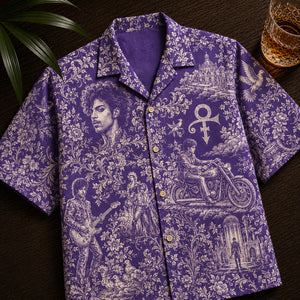 Virtuosic Prince Toile De Jouy Hawaiian Shirt, Personalized Gifts For Music Lovers 05qhdt100726