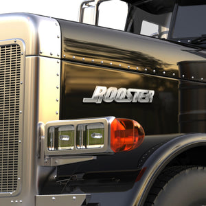 Semi-Truck Car 3D Letters Name Custom Metal Emblems With Double-sided Adhesive Tape 01huhu140825