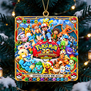 30th Anniversary Colorful Creature Ornament - Personalized Christmas Gifts 01ohdt280926