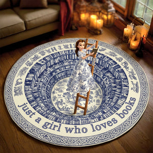 Personalized Christmas Gifts For Book Lovers Quilted Round Mat 03tgtn021025