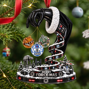 Merry Space-mas Christmas Ornament - Personalized Gifts For Family 03OHTA210926