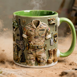 Honoring A True Hero Accent Mug - Personalized Gift For Veteran 04HYLU110226