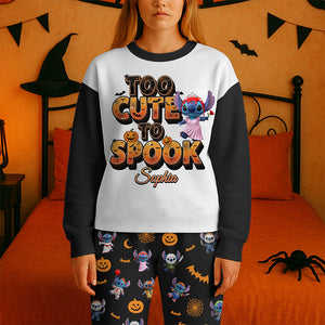 Spooky Cartoon Pajama Set - Personalized Halloween Gifts For Horror Lovers 01pgqn210825