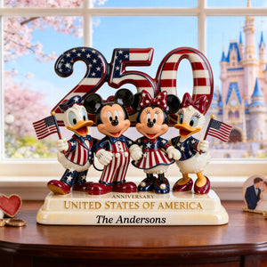250th Anniversary Patriotic Family Acrylic Plaque - Personalized Gifts For Family 01PGQN100226