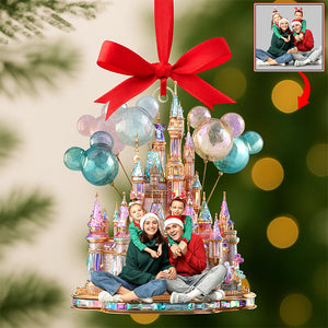 Festive Castle Christmas Ornament - Custom Photo Gifts For Family 02tgqn190825