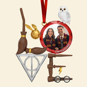 Holiday Love Story Christmas Ornament - Custom Photo Gifts For Couple 02naqn131025