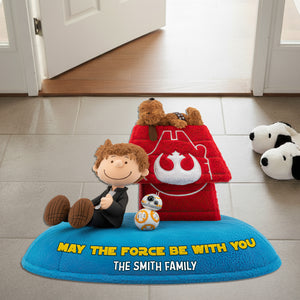 Joyful Welcome Shaped Doormat - Personalized Gift For Family 09HULU111125