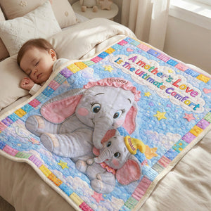 Mom's Love Blanket - Personalized Gifts For Mother 02humg240226
