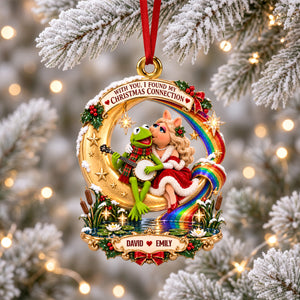Kissing Couple Christmas Ornament - Personalized Gifts For Couple 02hadh220926