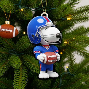 Christmas American Football Ornament Personalized Gifts Football Lovers 02HUDT080925