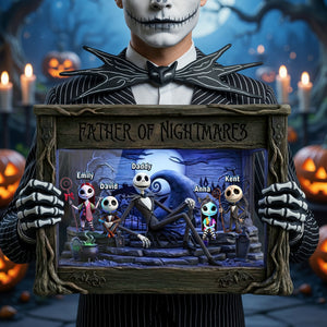 Spooky Dad And Kids Acrylic Plaque - Personalized Gifts For Dads 02ohqn300426