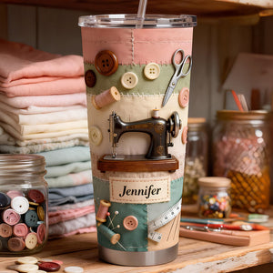 Sewing Room Tumbler - Personalized Gifts For Sewing Lovers 04KIDT210126