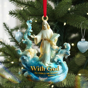 Personalized Gifts For Christmas, The God Acrylic Ornament 01tgmg180925