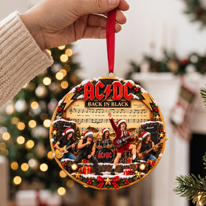ACDC Band Christmas Ornament - Personalized Gifts For Rock Lovers 02natn261026
