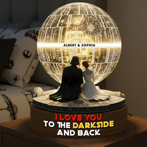 Cosmic Couple Acrylic Light Box - Personalized Gifts For Couple 04hyqn081225