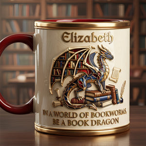 Dragon Book Coffee Mug Personalized Gifts For Book Lovers 03kidt070126