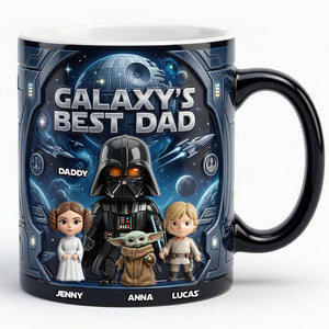 The Best Warrior Dad And Kids Magic Mug - Personalized Gifts For Dads 04nadt080526
