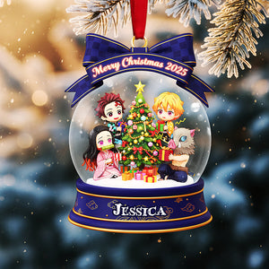 Personalized Gifts For Christmas, Darkness Hunter Custom Shape Acrylic Ornament 02pgta041025