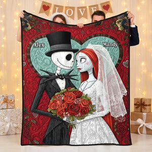 Couple Wedding Blanket - Personalized Gifts For Couple 07namg281125