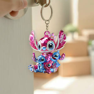 Monster Mom Keychain - Personalized Gift For Mother-Homacus
