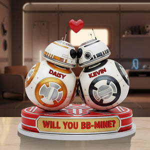 Kissing Couple Valentine Acrylic Plaque - Personalized Gifts For Couple 05hyta011225