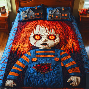 Spooky Murder Doll Quilt Bedding Set Special Line - Halloween Gifts For Horror Movie Fans 05TGLU210825