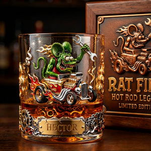 Personalized Gifts For Hot Rod Lovers 11oz Round Glass 04tgtn170126