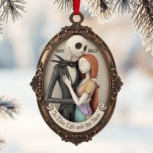 Romantic Couple Acrylic Christmas Ornament - Personalized Gifts For Couple 01nata191125